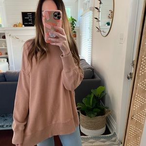 Size small tan aerie sweatshirt tunic